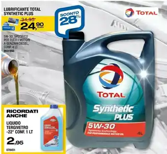 Synthetic plus lubrificante total