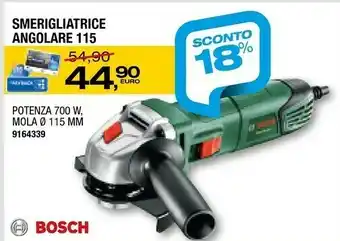 Bricofer Pws 6-115 smerigliatrice angolare offerta