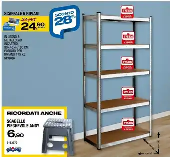 Bricofer Bricofer scaffale 5 ripiani offerta