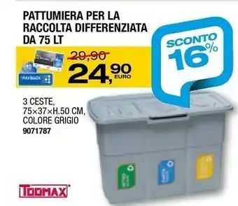 Bricofer Pattumiera per la raccolta differenziata offerta