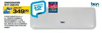 Bricofer Btu condizionatore wi fi 12000 offerta