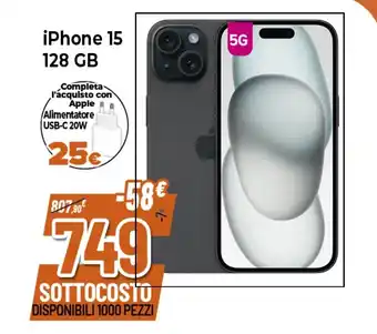 Expert iPhone 15 128 GB offerta