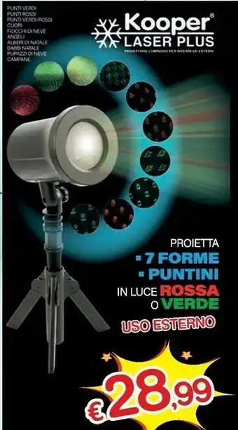 Proietta laser plus