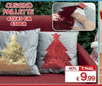 Satur Satur cuscino paillette offerta