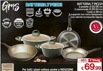 Satur Batteria 7 pezzi offerta