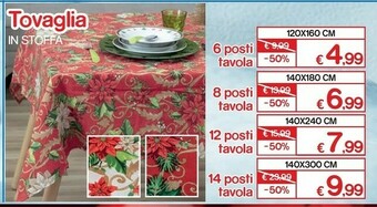 Satur Tovaglia in stoffa offerta