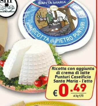 Ipercarni Ricotta offerta