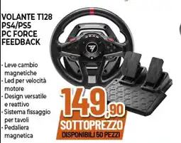 Expert VOLANTE T128 PS4/PS5 PC FORCE FEEDBACK offerta