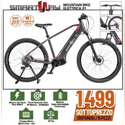 Expert SMART WAY MOUNTAIN BIKE ELETTRICA X1 offerta