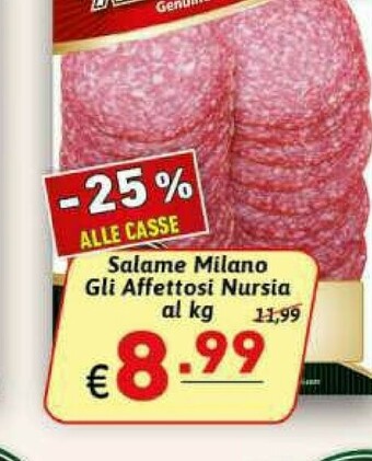 Ipercarni Salame offerta