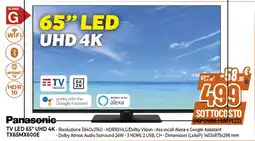 Expert Panasonic TV LED 65" UHD 4K offerta
