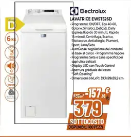 Expert Electrolux LAVATRICE EW5T526D offerta