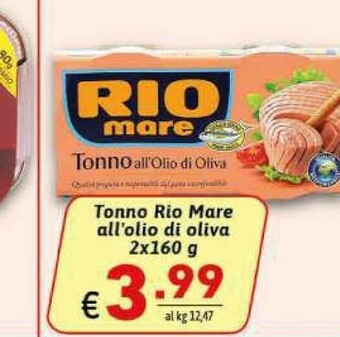 Ipercarni Tonno rio mare offerta