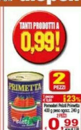 CTS Supermercati Pomodori pelati offerta