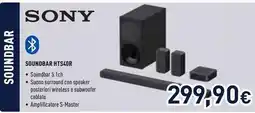 Unieuro SONY SOUNDBAR HTS40R offerta