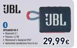 Unieuro JBL SPEAKER GO 3 offerta
