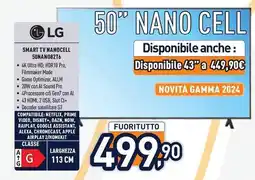 Unieuro LG SMART TV NANOCELL 50NAN082T6 offerta