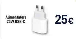 Unieuro Alimentatore 20W USB-C offerta
