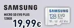 Unieuro SAMSUNG MICRO SD EVO PLUS 128GB offerta