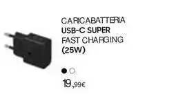 CARICABATTERIA USB-C SUPER FAST CHARGING (25W)