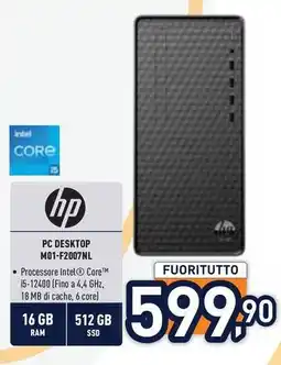 Unieuro hp PC DESKTOP M01-F2007NL offerta