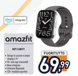Unieuro amazfit BIP 5 UNITY offerta