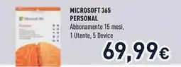 Unieuro MICROSOFT 365 PERSONAL offerta