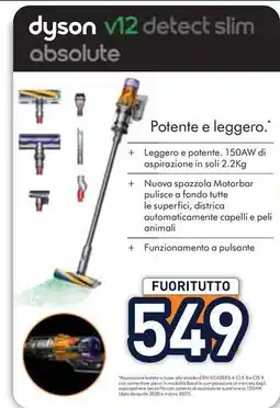 Unieuro dyson v12 detect slim absolute offerta