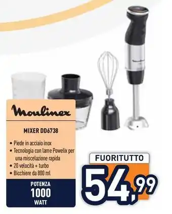 Unieuro Moulinex MIXER DD6738 offerta