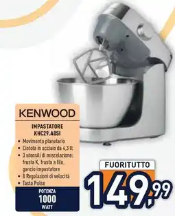 Unieuro KENWOOD IMPASTATORE KHC29.AOSI offerta