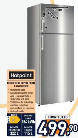 Unieuro Hotpoint FRIGORIFERO DOPPIA PORTA HAT701932SDC offerta