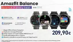 Unieuro Amazfit Balance offerta