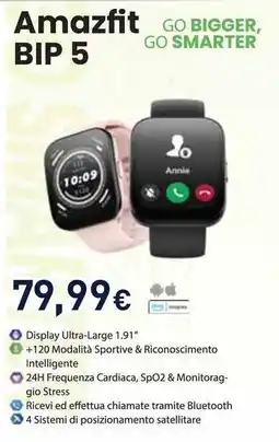 Unieuro Amazfit BIP 5 offerta