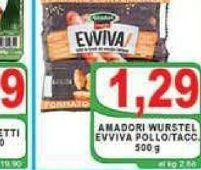 Top Supermercati Wurstel di pollo offerta