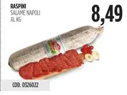 Carico Cash & Carry RASPINI SALAME NAPOLI offerta