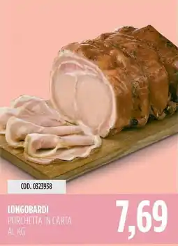 Carico Cash & Carry LONGOBARDI PORCHETTA IN CARTA offerta