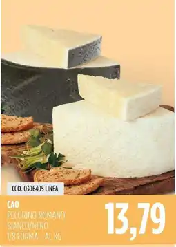 Carico Cash & Carry CAO PECORINO ROMANO BIANCO/NERO 1/8 FORMA offerta