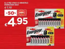 Bennet 8+4 PILE STILO O MINISTILO ENERGIZER MAX offerta
