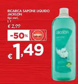Bennet RICARICA SAPONE LIQUIDO JACKLON offerta