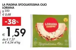 Bennet LA PIADINA SFOGLIATISSIMA OLIO LORIANA offerta