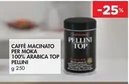 Bennet CAFFÈ MACINATO PER MOKA 100% ARABICA TOP PELLINI offerta