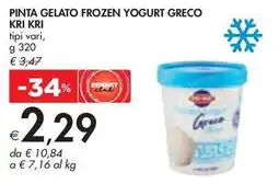 Bennet PINTA GELATO FROZEN YOGURT GRECO KRI KRI offerta