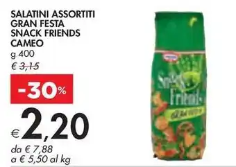 Bennet SALATINI ASSORTITI GRAN FESTA SNACK FRIENDS CAMEO offerta