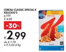 Bennet CEREALI CLASSIC SPECIAL K KELLOGG'S offerta