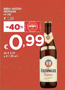 Bennet BIRRA WEIZEN ERDINGER offerta