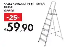 Bennet SCALA 6 GRADINI IN ALLUMINIO GIERRE offerta