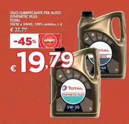 Bennet OLIO LUBRIFICANTE PER AUTO SYNTHETIC PLUS TOTAL offerta