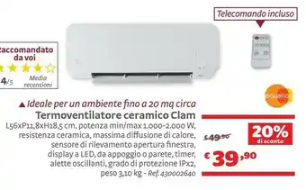 Bricocenter Termoventilatore offerta