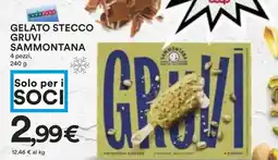 Coop Superstore GELATO STECCO GRUVI SAMMONTANA 4  pezzi, 240 g offerta