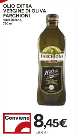 Coop Superstore OLIO EXTRA VERGINE DI OLIVA FARCHIONI 100% italiano, 750 ml offerta